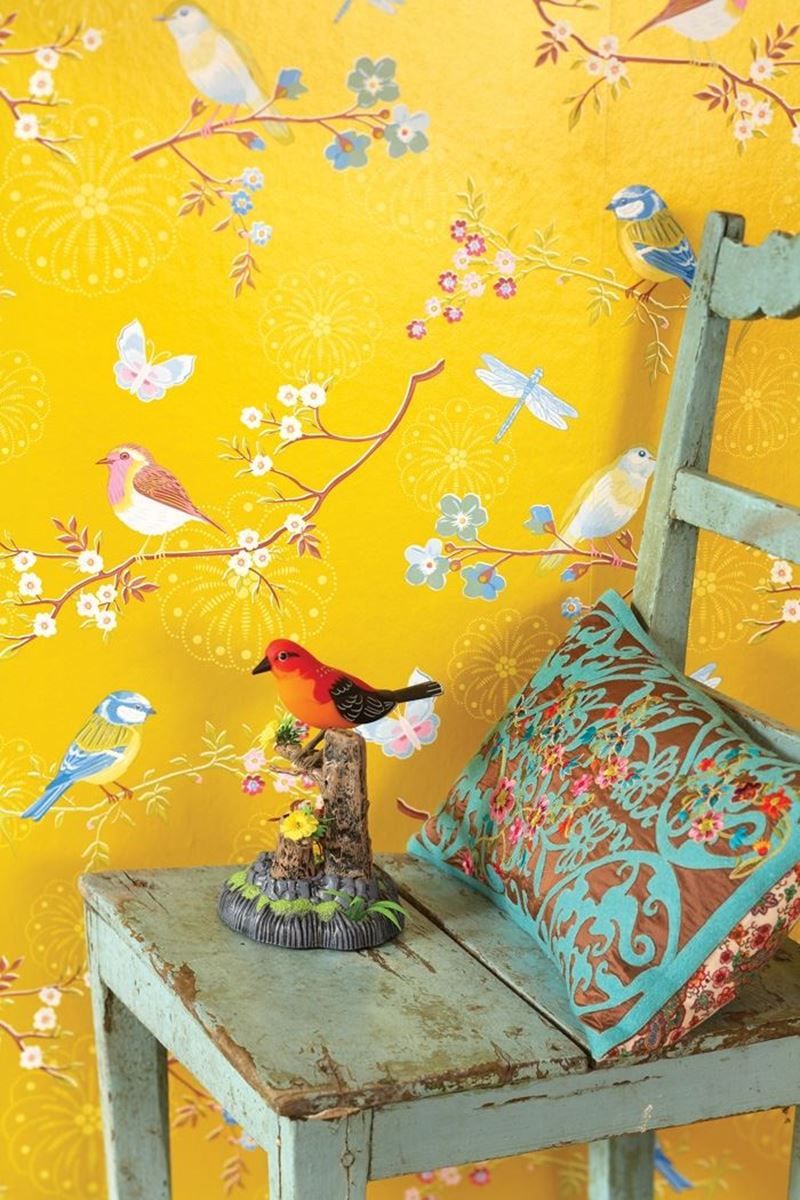 Pip Studio Early Bird Non-Woven Wallpaper Yellow