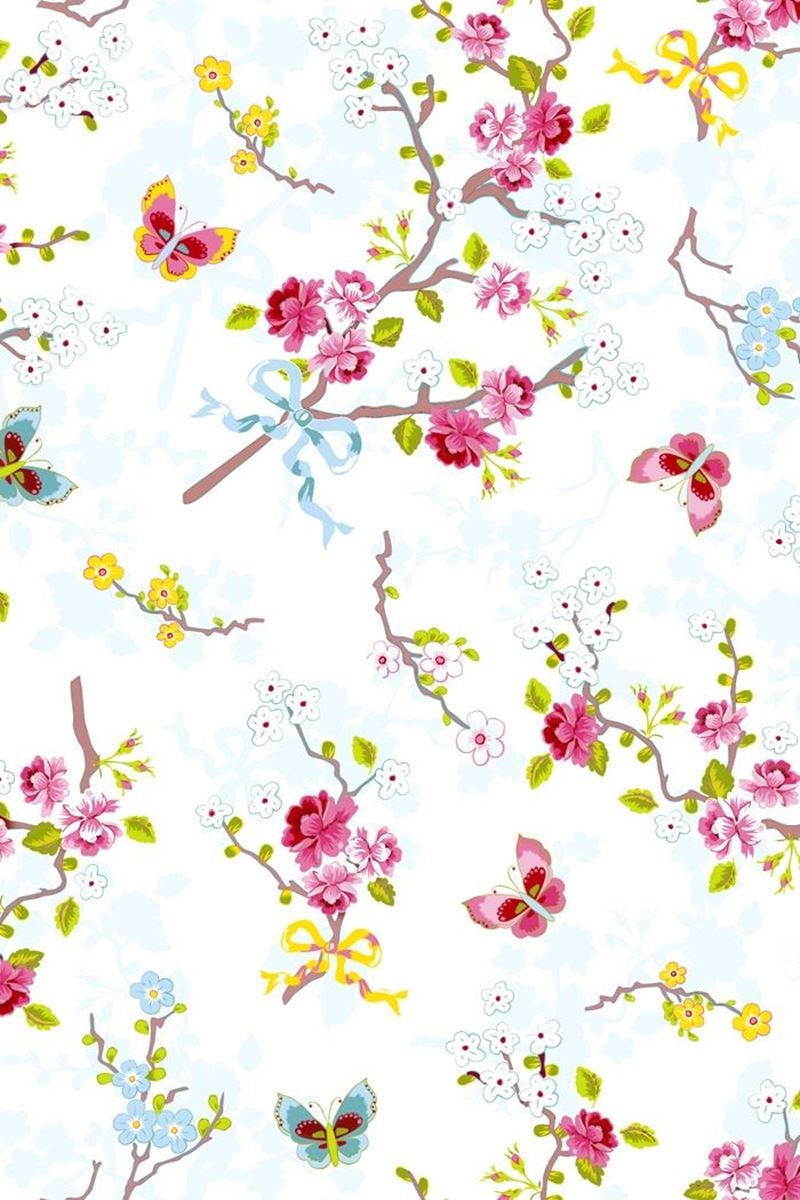Pip Studio Chinese Rose Wallpaper White