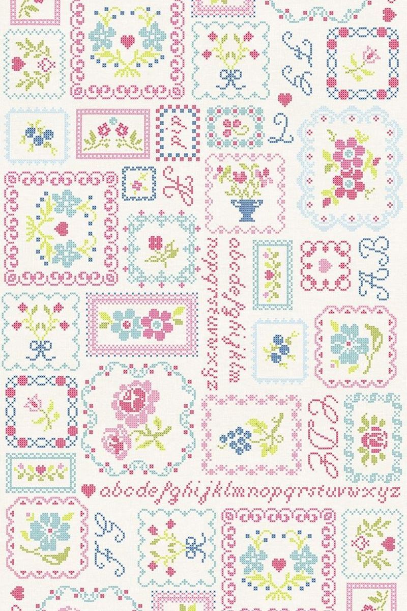 Pip Studio ABC wallpower multi
