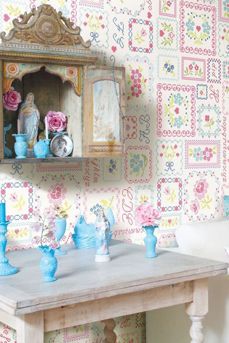 Pip Studio ABC wallpower multi