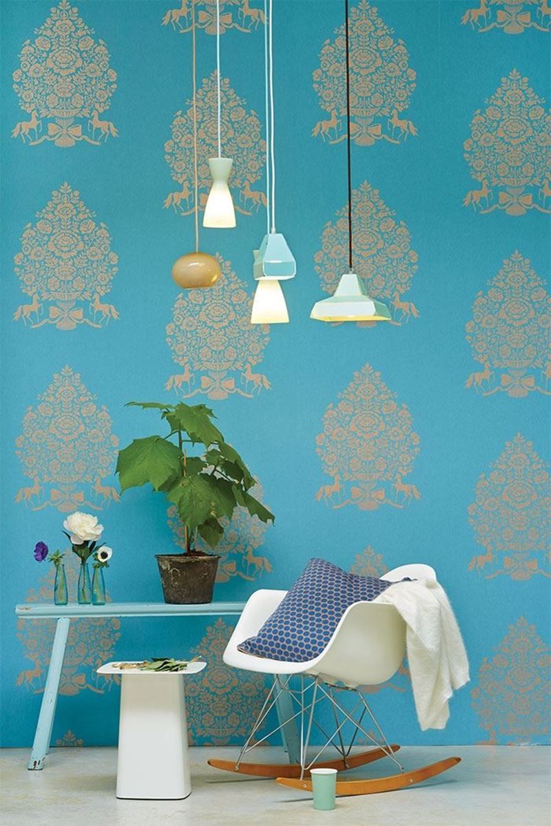 Pip Studio Pip for President Vliesbehang Licht Blauw