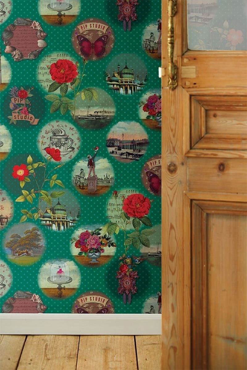 Pip Studio Remember Brighton Wallpower Green