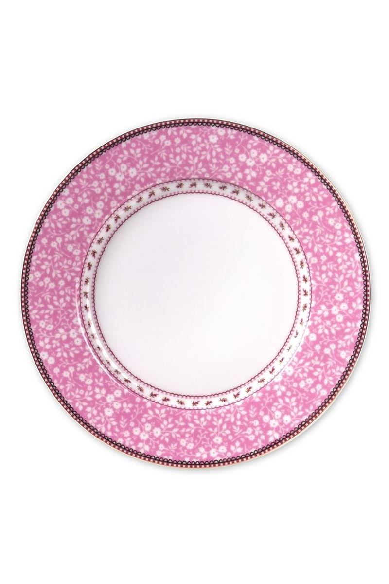 schieten Fotoelektrisch Supermarkt Floral Dinerbord Roze 26,5 cm | Pip Studio the Official website