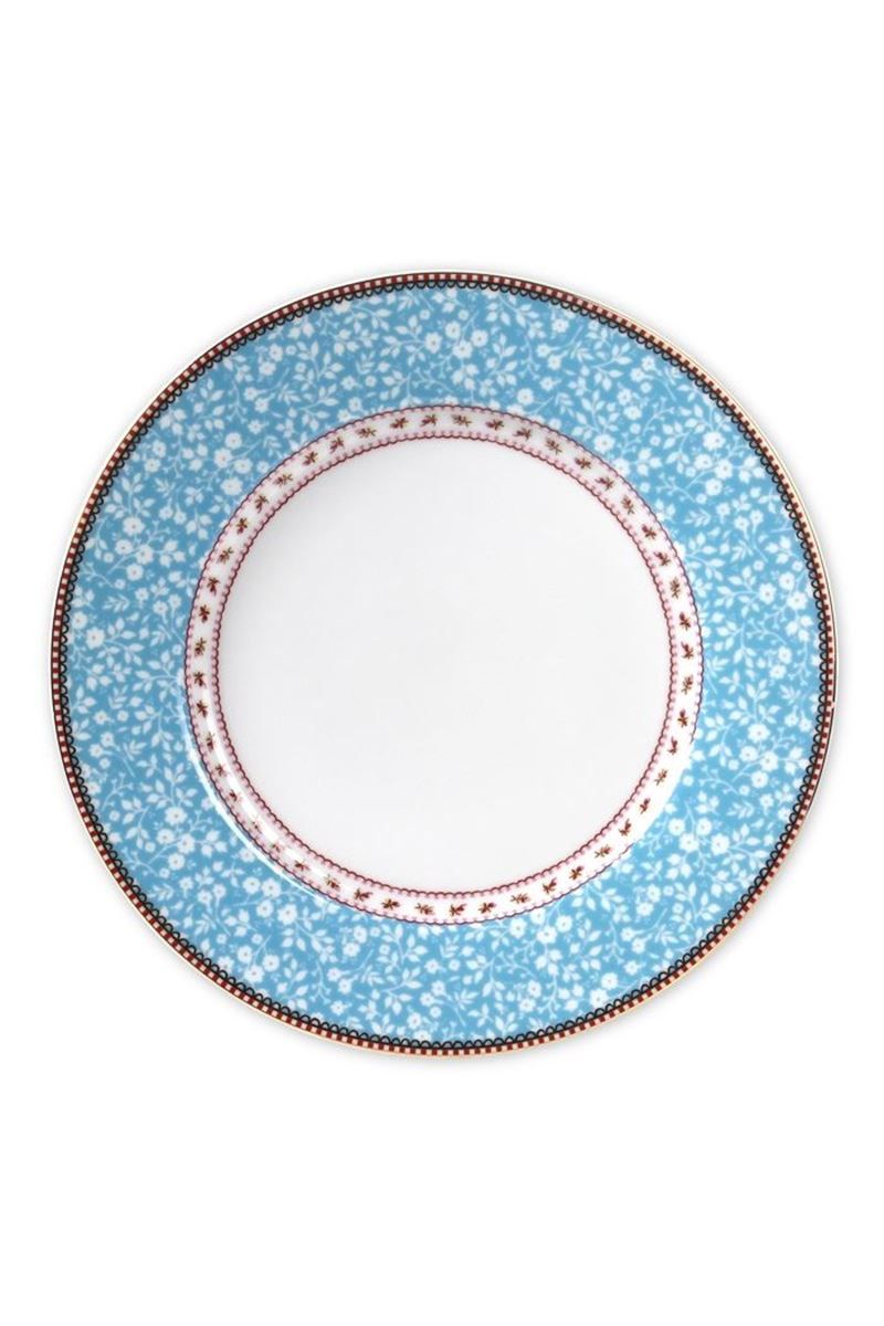 Floral Essteller blau 26,5 cm