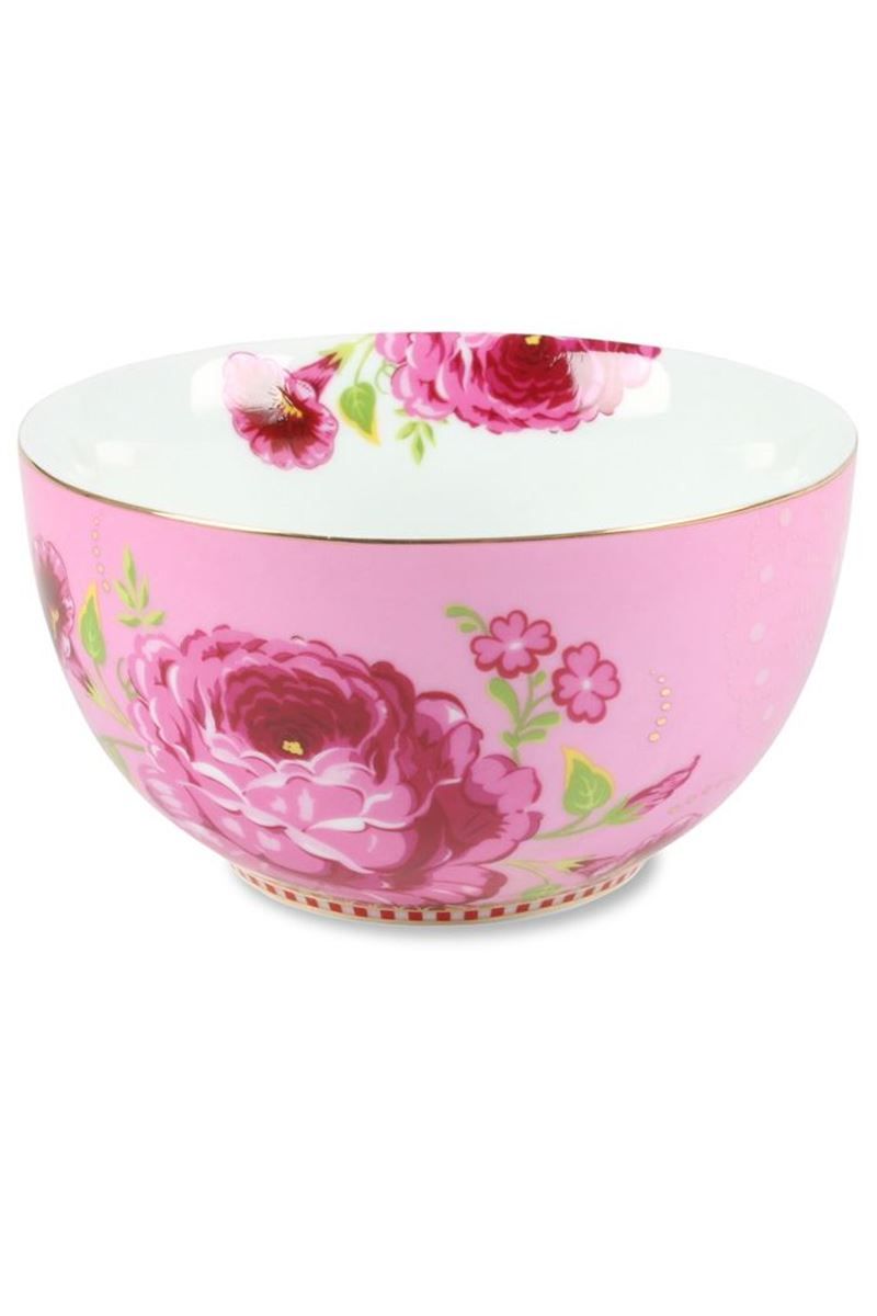 S Floral bowl pink