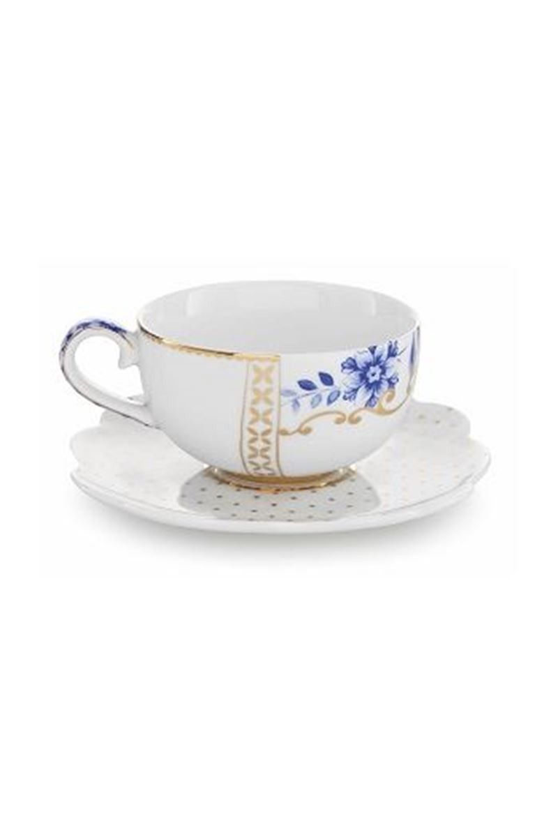 Royal White Espresso Cup & Saucer 