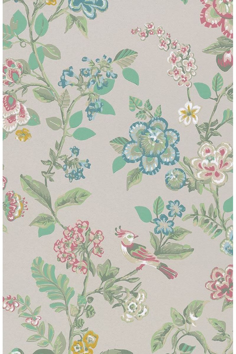 Pip Studio Botanical Print Non-Woven Wallpaper Khaki
