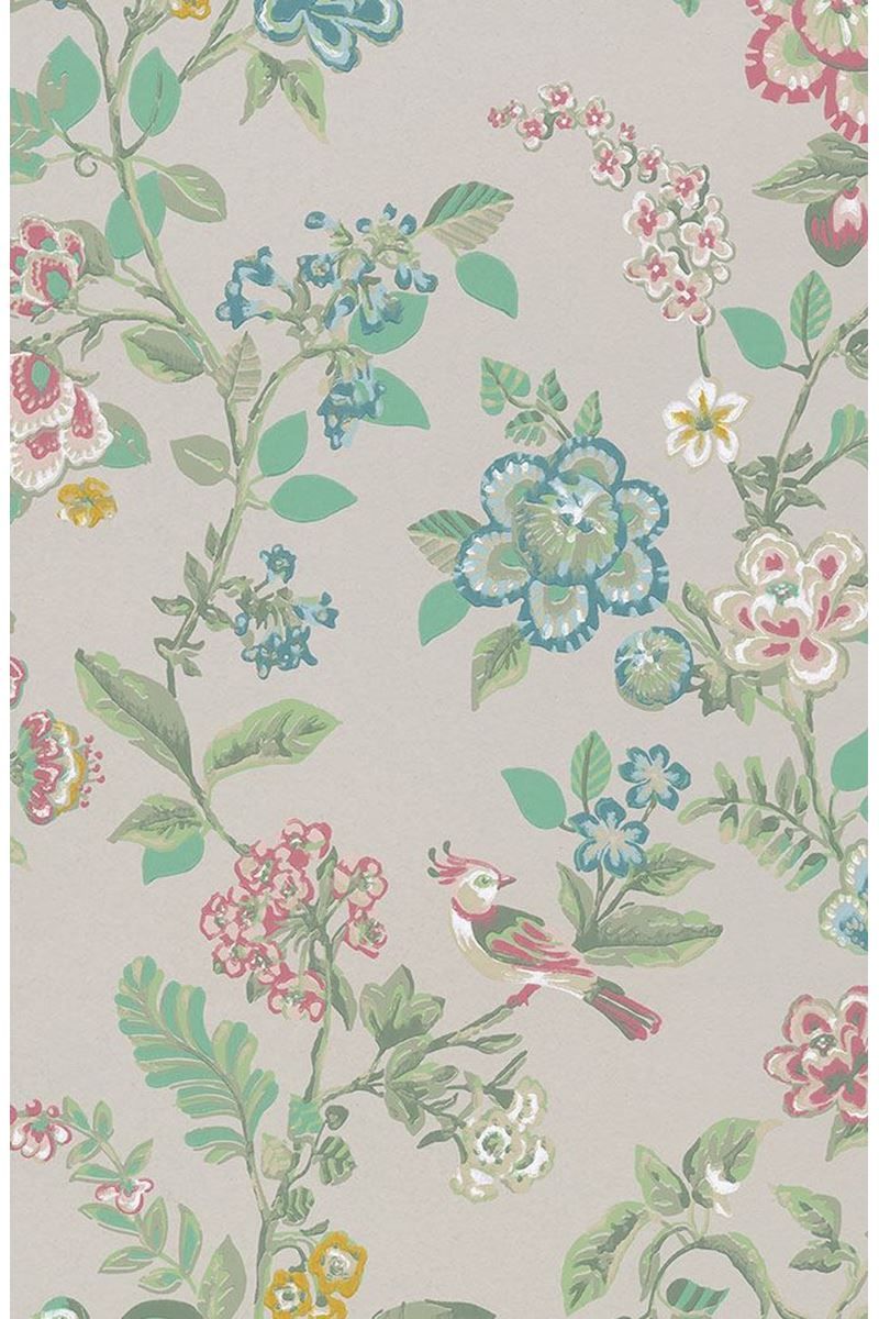 Pip Studio Botanical Print Non-Woven Wallpaper Khaki