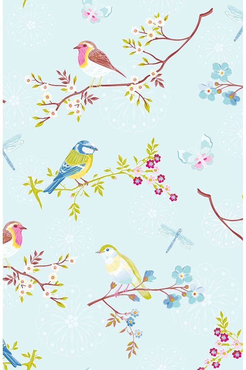 Pip Studio Early Bird Non-Woven Wallpaper Light Blue