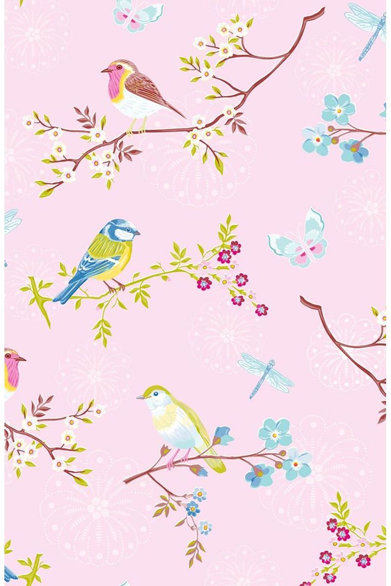 Pip Studio Early Bird Vliestapete Hellrosa