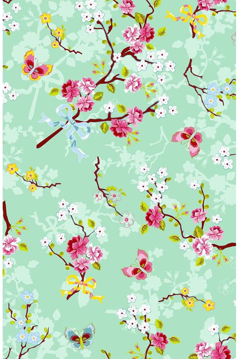 Pip Studio Chinese Rose Non-Woven Wallpaper Green