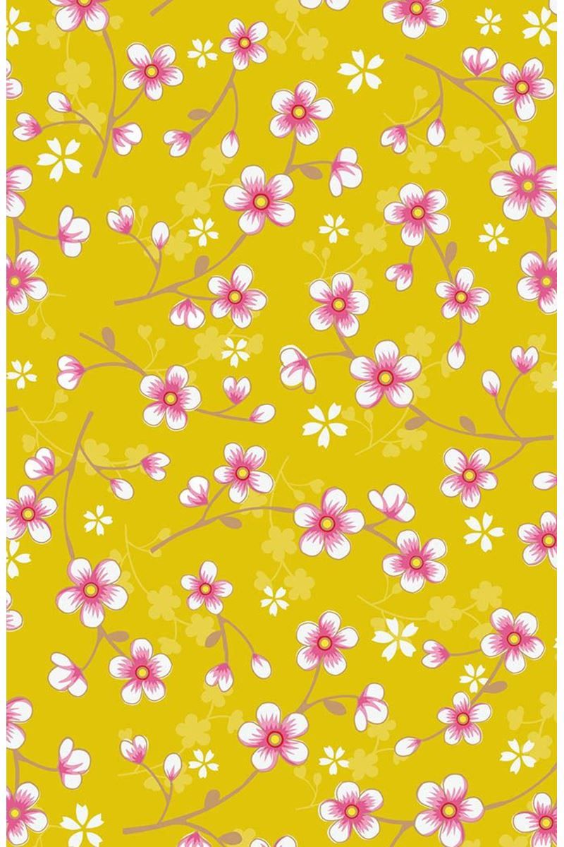 Pip Studio Cherry Blossom Vliesbehang Geel