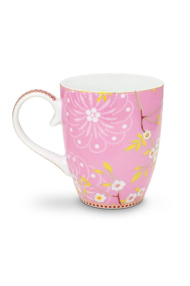 Floral Tasse groß Early Bird Rosa