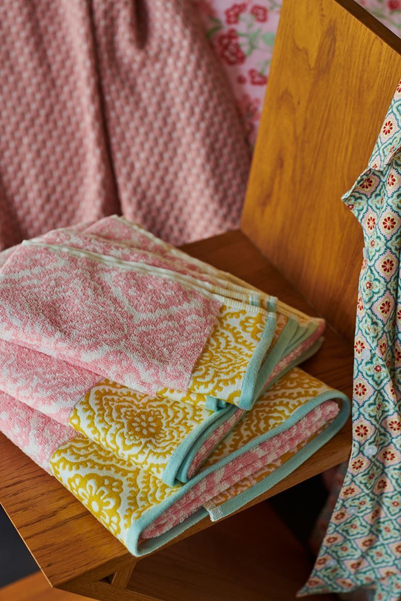 Wash cloth Jacquard Check Pink 16x22 cm