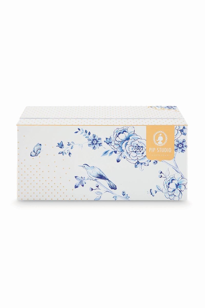 Royal White Geschenkset 2 Teetassen & Untertassen Blumen