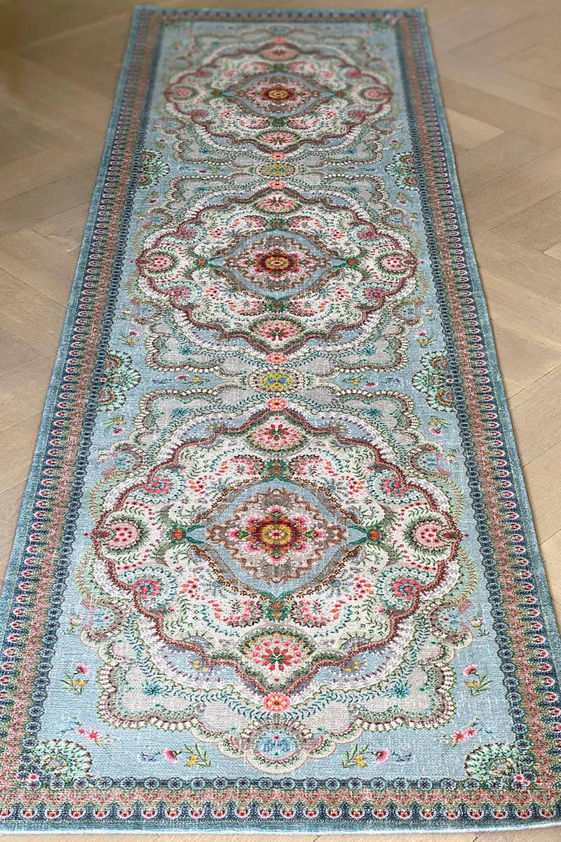 Tapis Coureur Majorelle par Pip Pastel Bleu