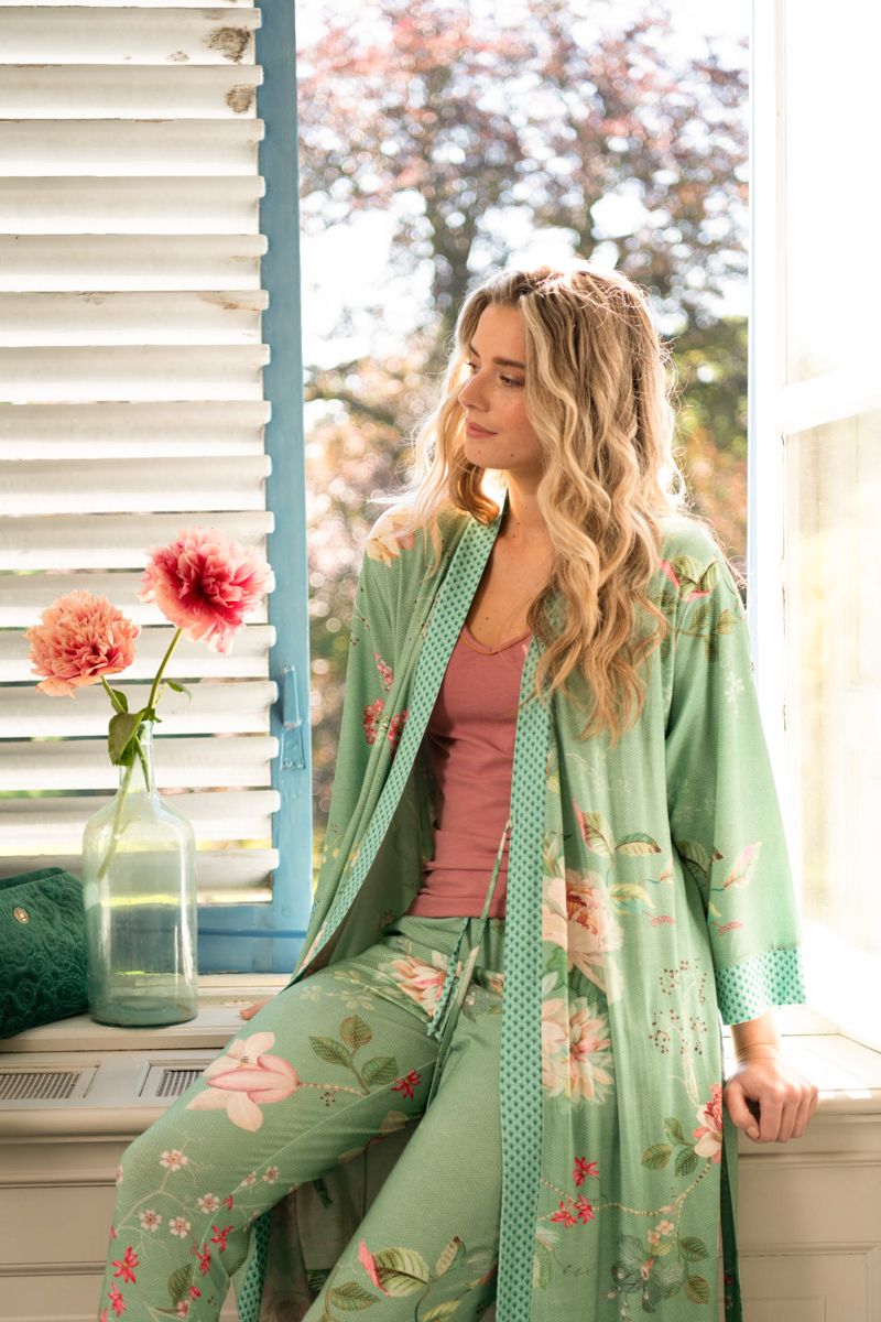 Lange Broek Tokyo Bouquet Groen