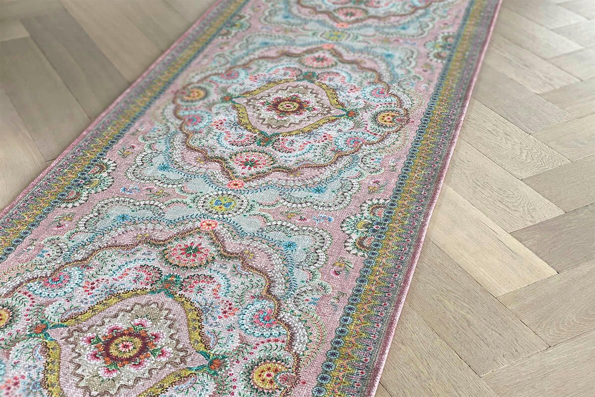 Tapis Coureur Majorelle par Pip Pastel Rose