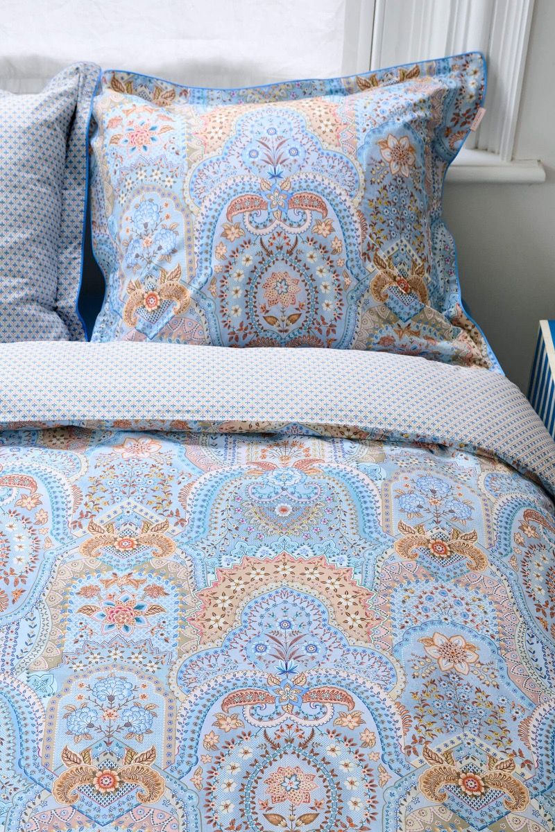 Taie d'oreiller Jabali Flower Bleu
