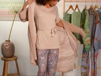 Naomi Kimono Petite Sumo Stripe Sand