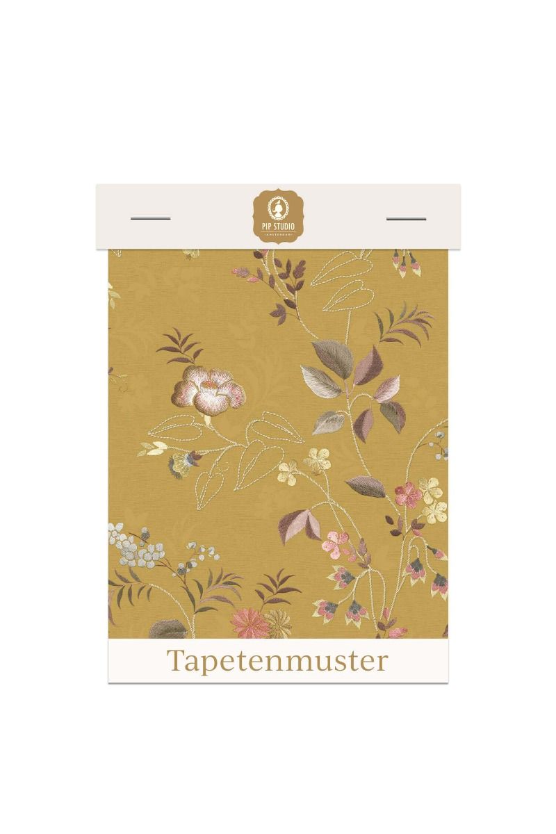 Tapetenmuster Tokyo Blossom Senfgelb