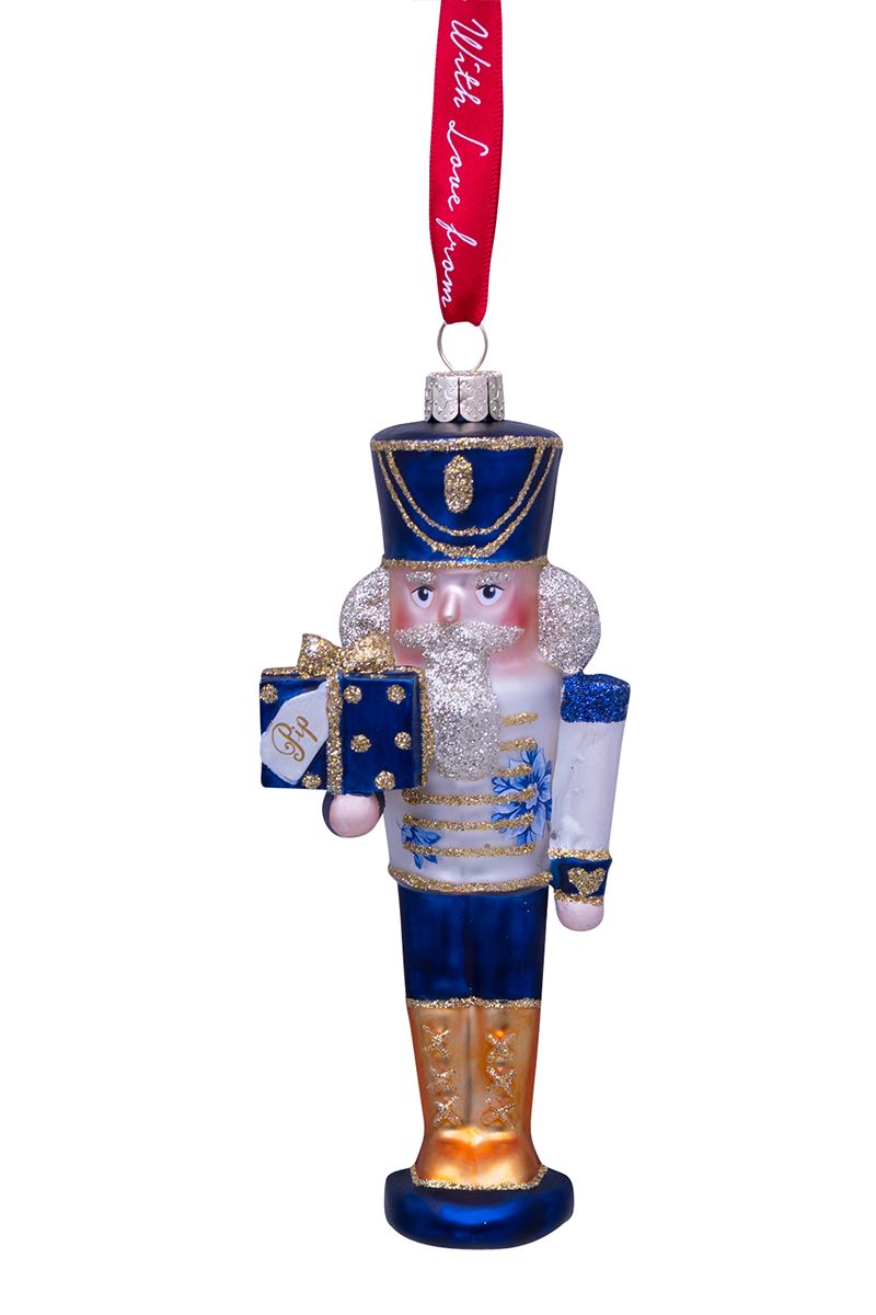 Ornament Glass Nutcracker 16 cm
