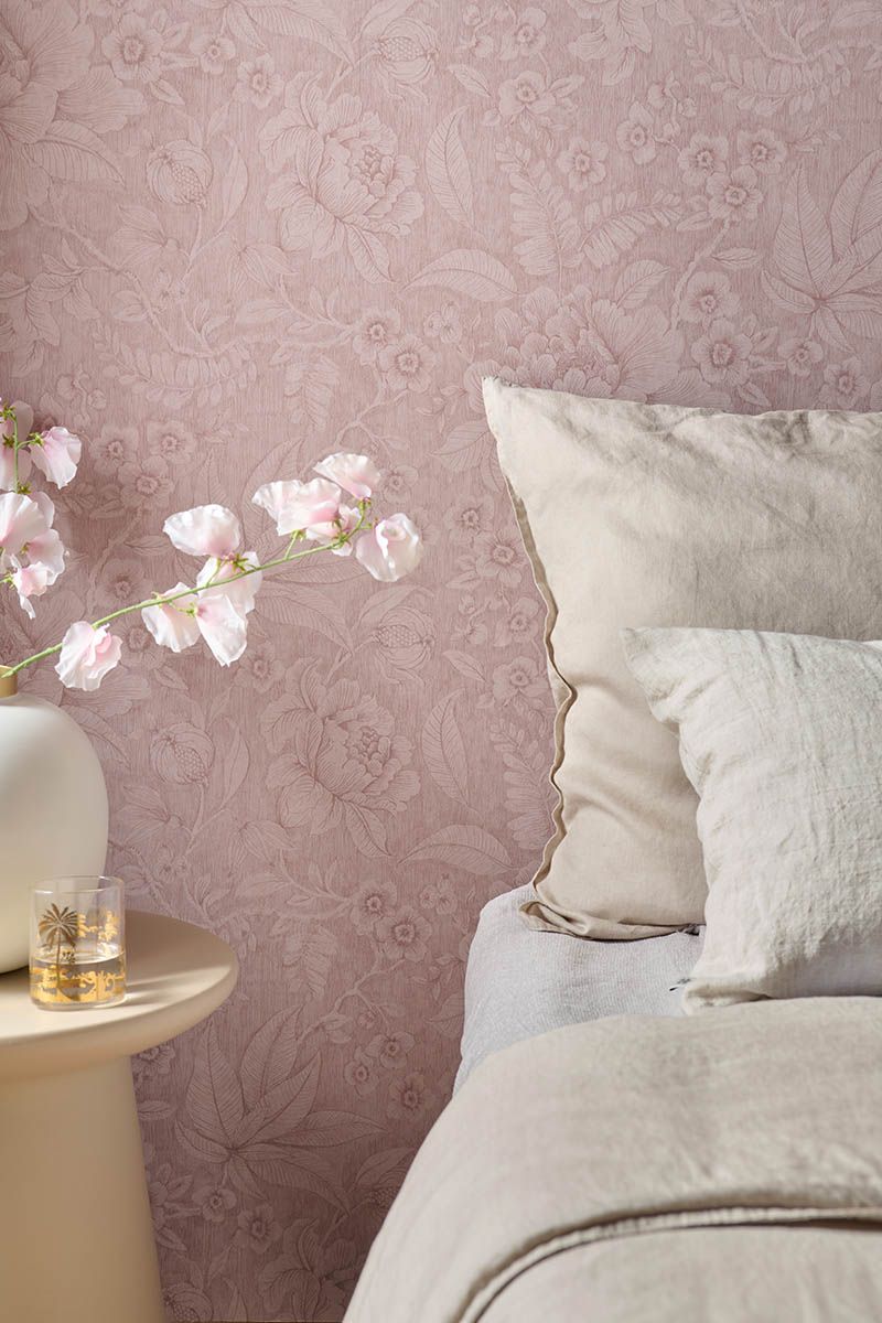 Pip Studio Papier Peint Intissé Casa dei Fiori Mauve Clair