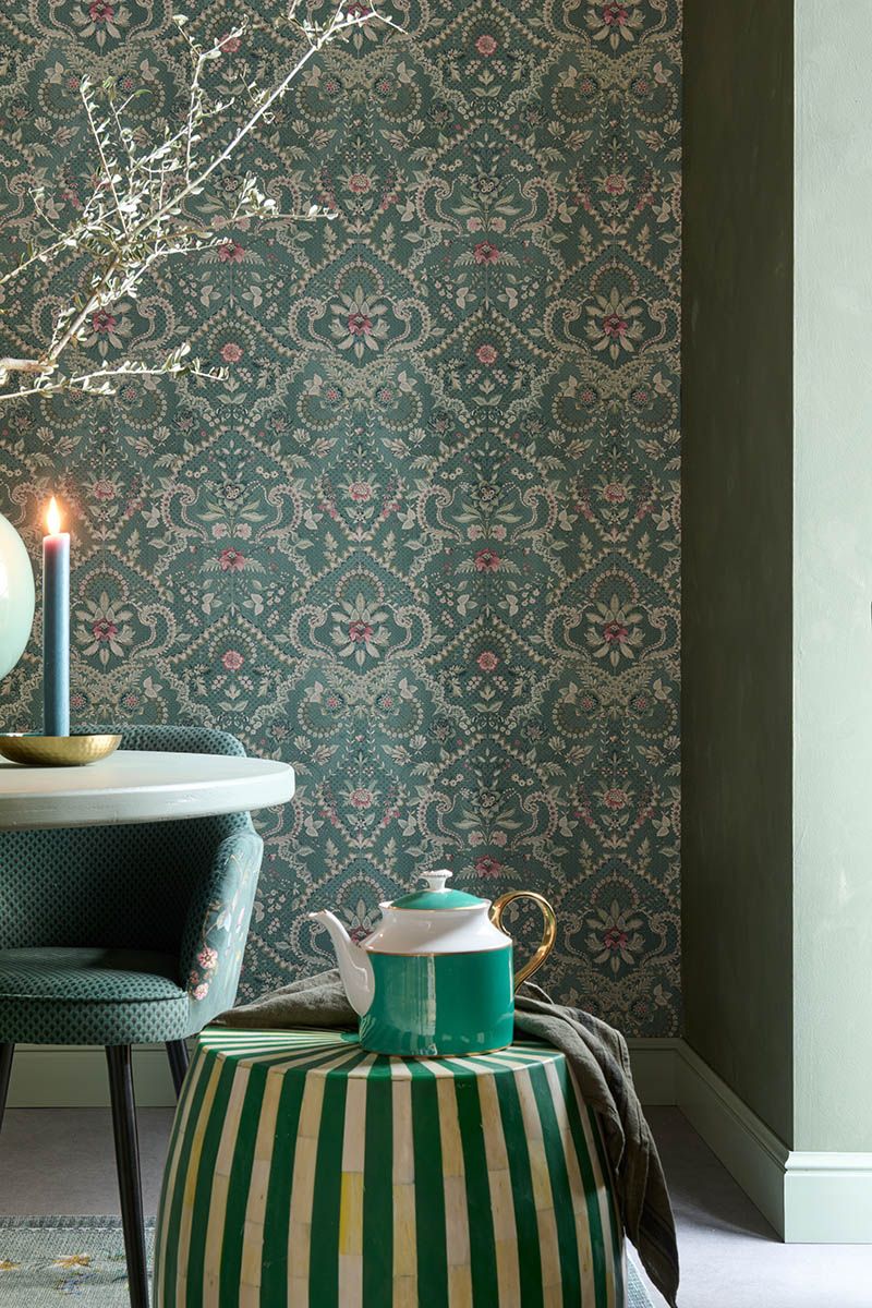 Pip Studio Saluti Vinyl Wallpaper Green