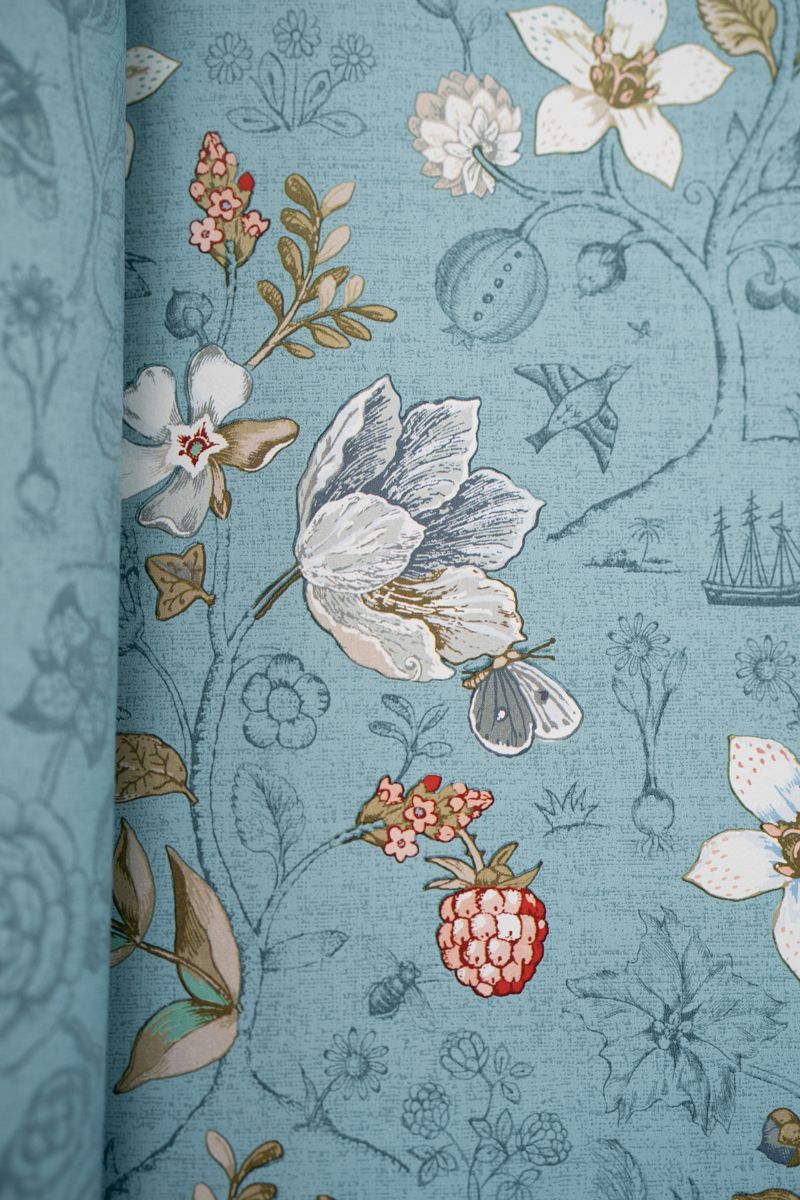 Pip Studio Spring to Life Non-Woven Wallpaper Sea Blue