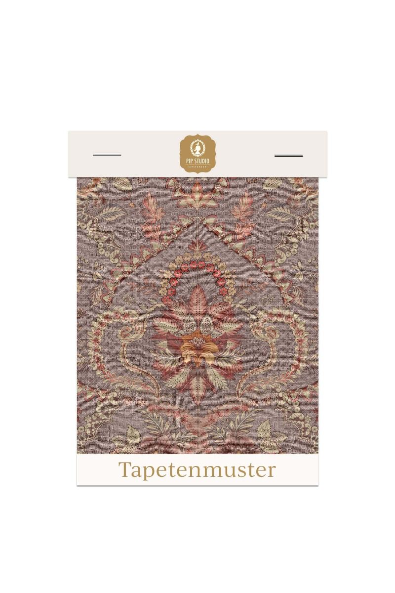 Tapetenmuster Saluti Mauve