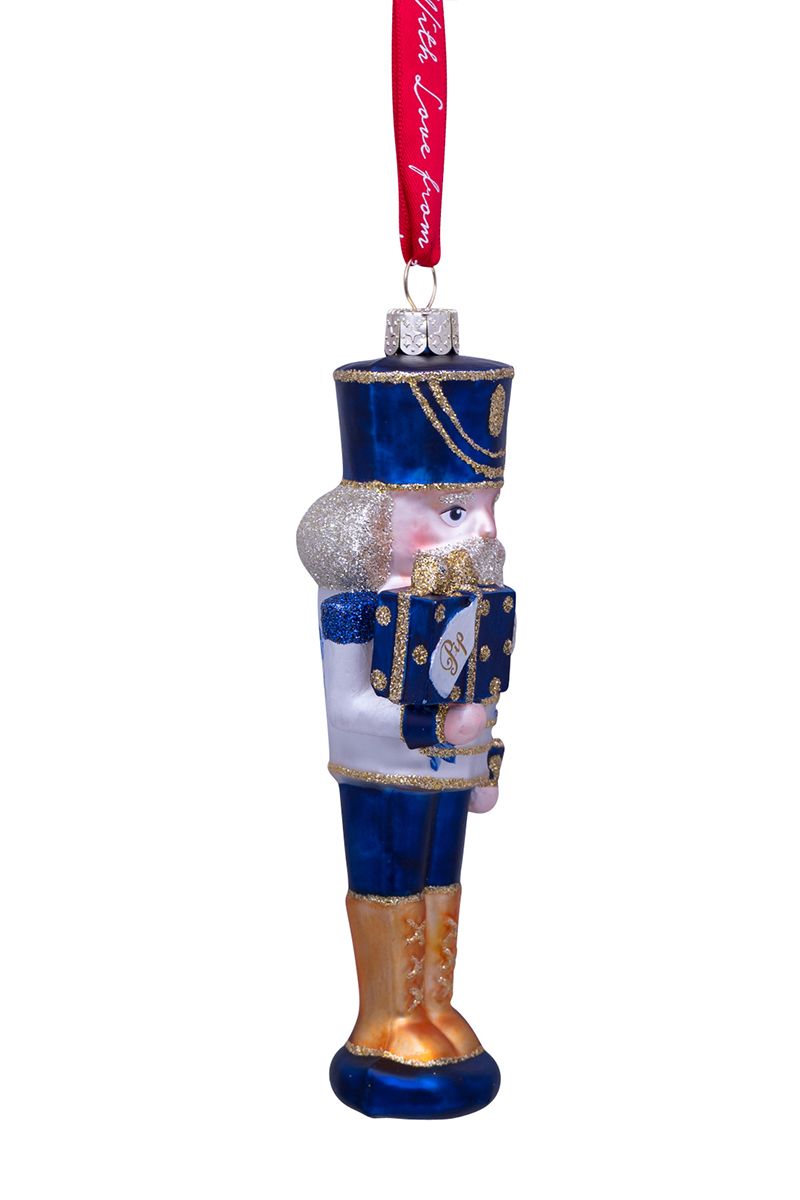 Ornament Glass Nutcracker 16 cm