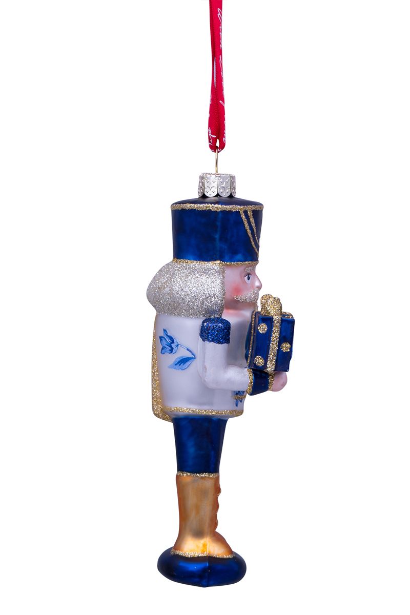 Ornament Glass Nutcracker 16 cm