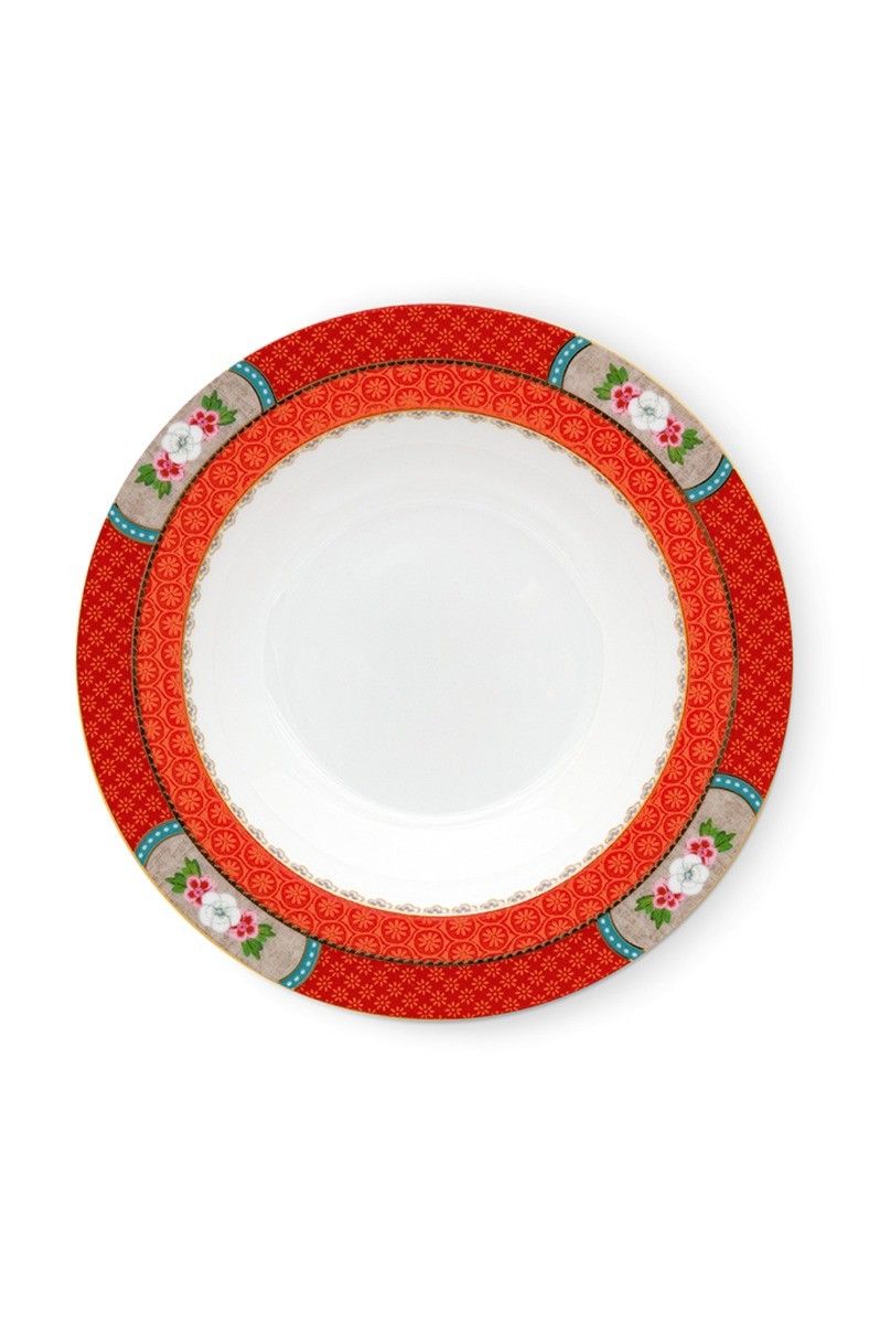 Blushing Birds Soepbord Red 21.5 cm
