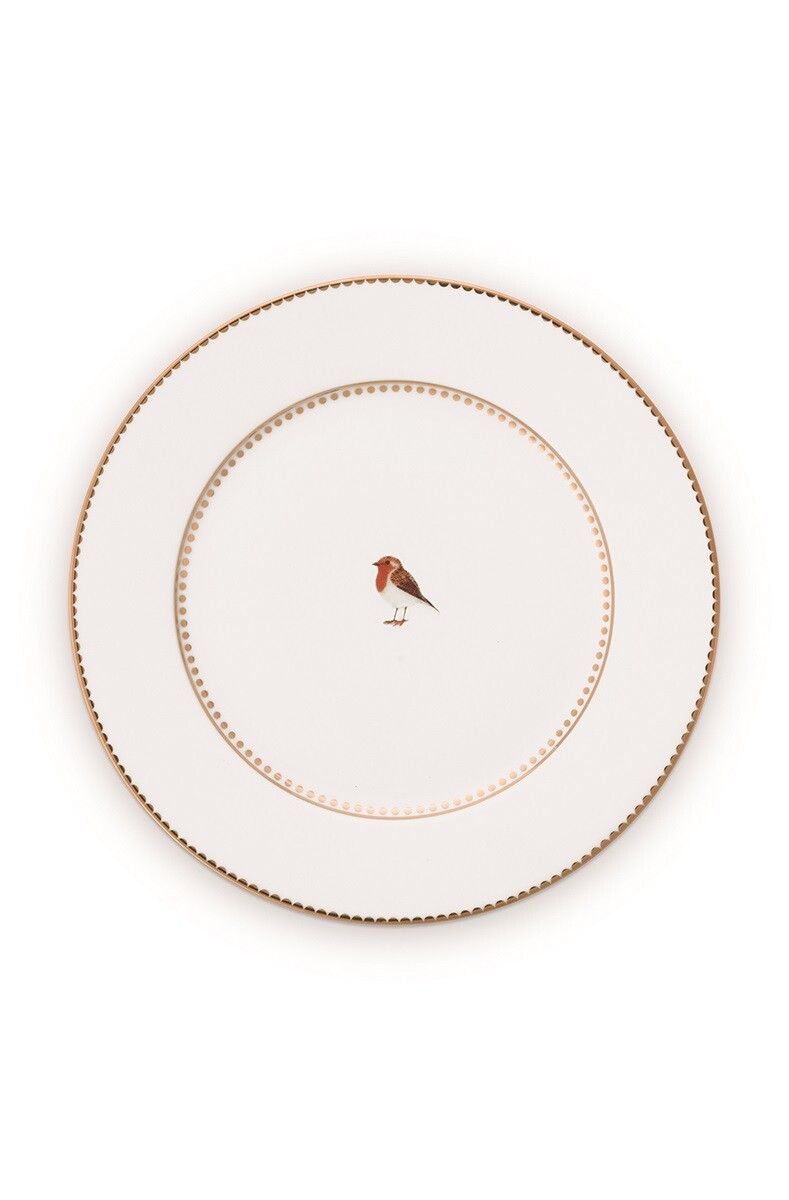Love Birds Pastry Plate White 17 cm