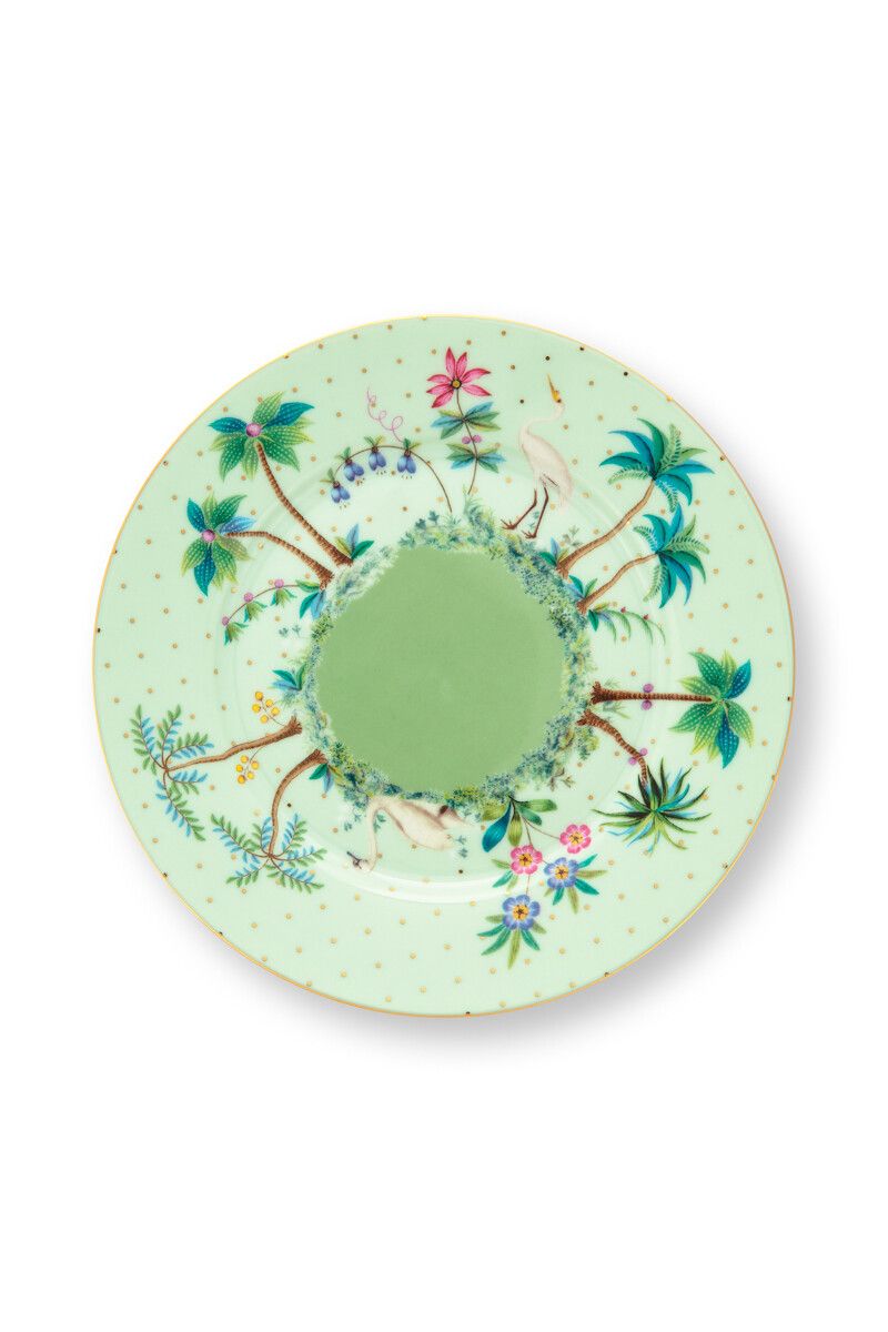 Jolie Gebäckteller Grün 17 cm