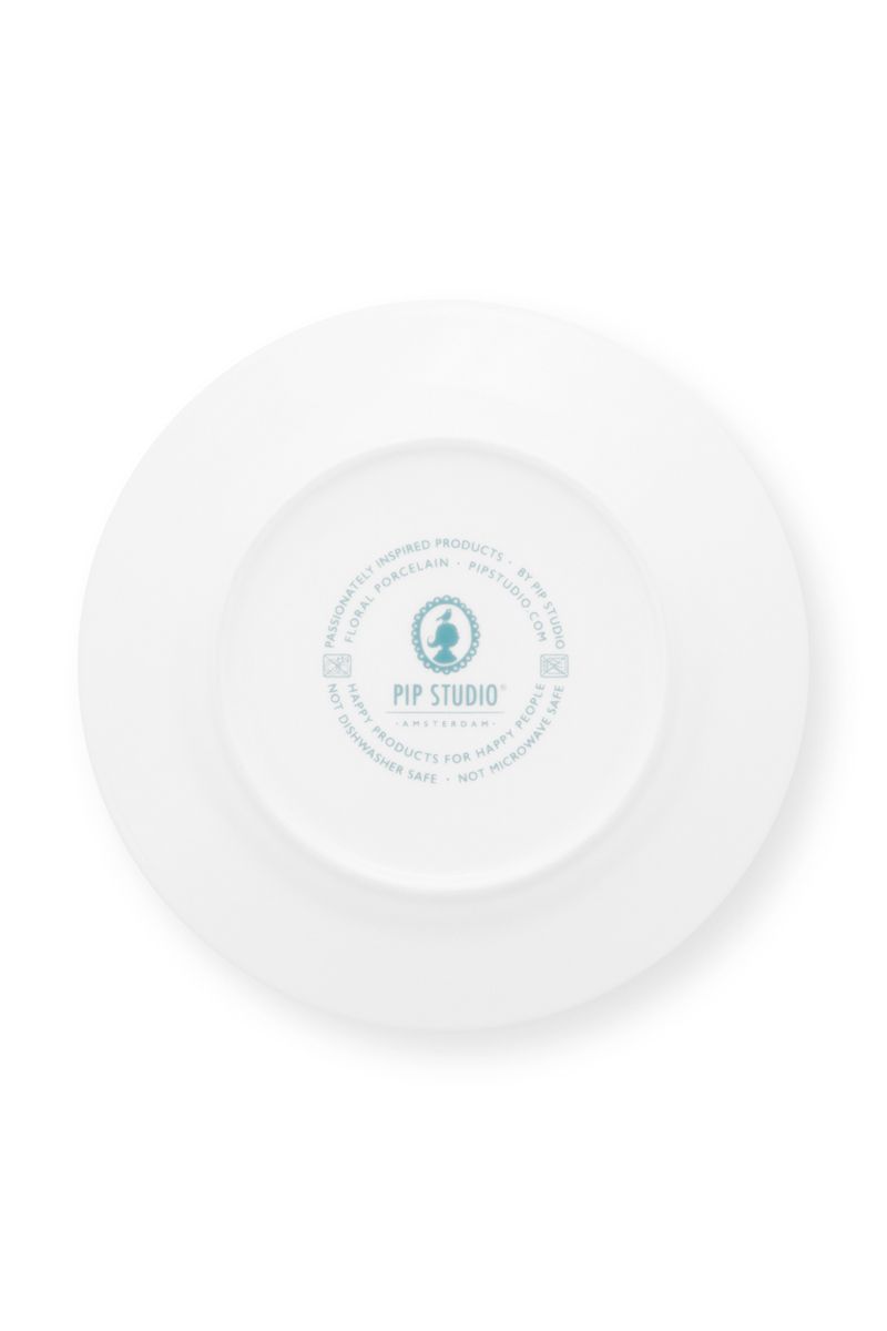 Flower Festival Breakfast Plate Light Blue 21 cm