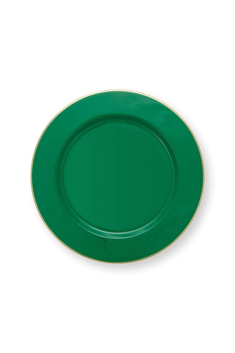 Metal Plate Dark Green 32cm