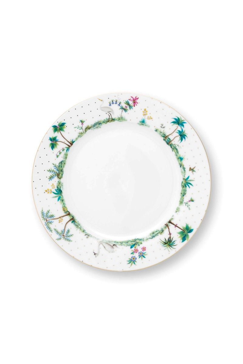 Assiette à Petit Déjeuner Jolie Points Or 23cm