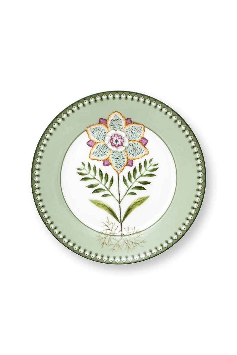 Breakfast Plate Lily&Lotus Light Green 21cm