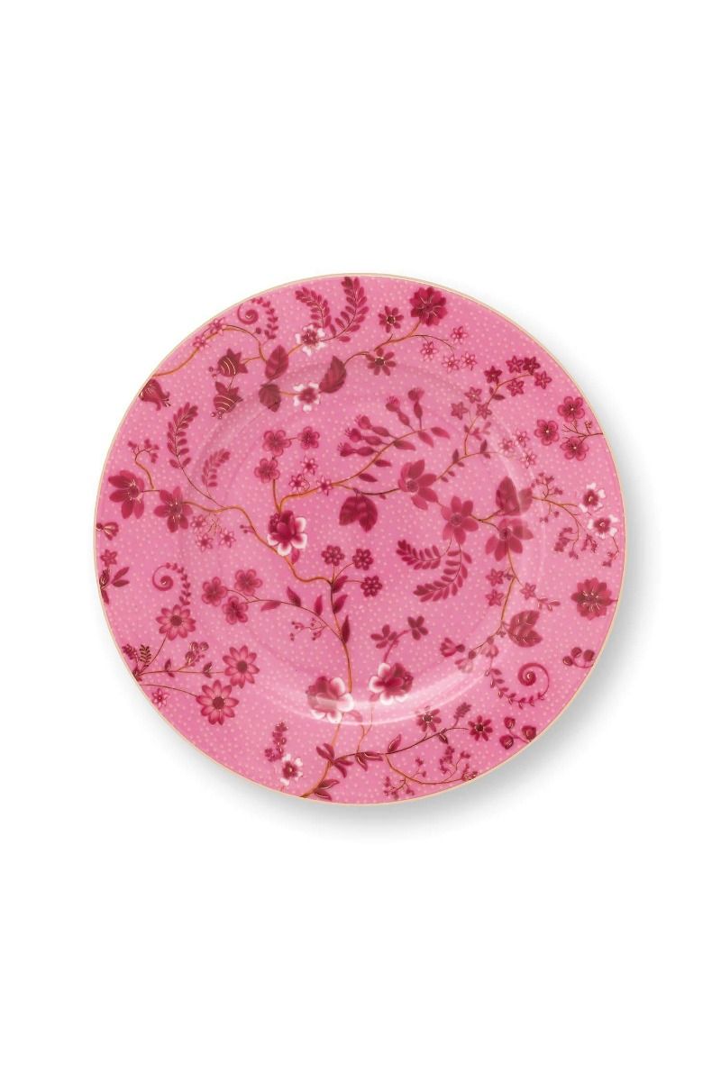 Gebäckteller Jolie Blumen Rosa 17cm