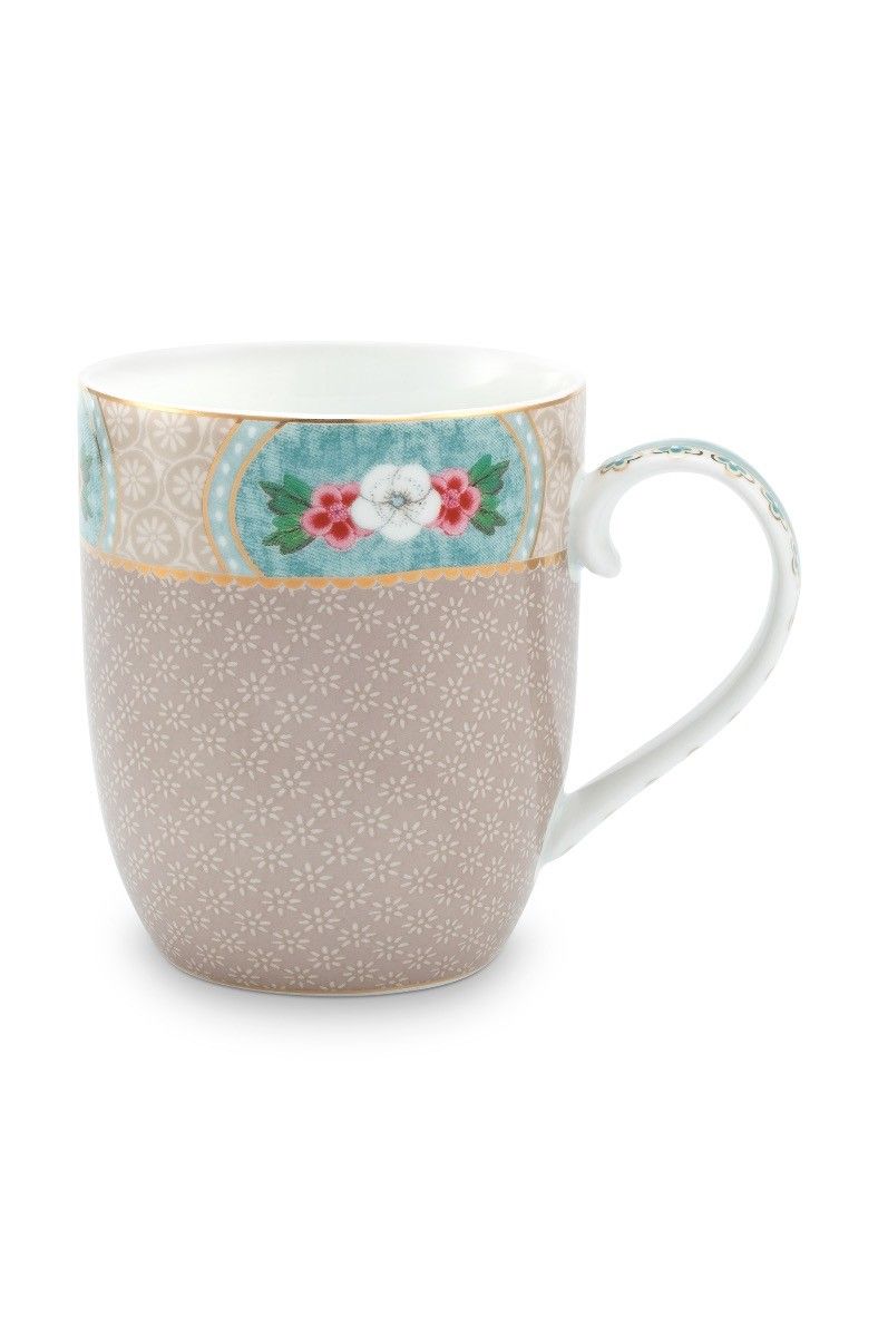 Blushing Birds Mug Small Khaki