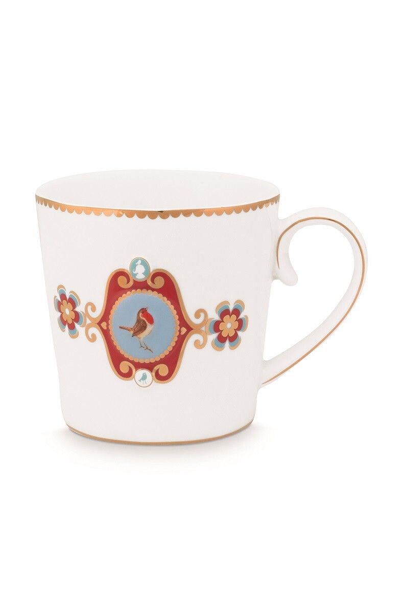 Love Birds Tasse Gross Weiß