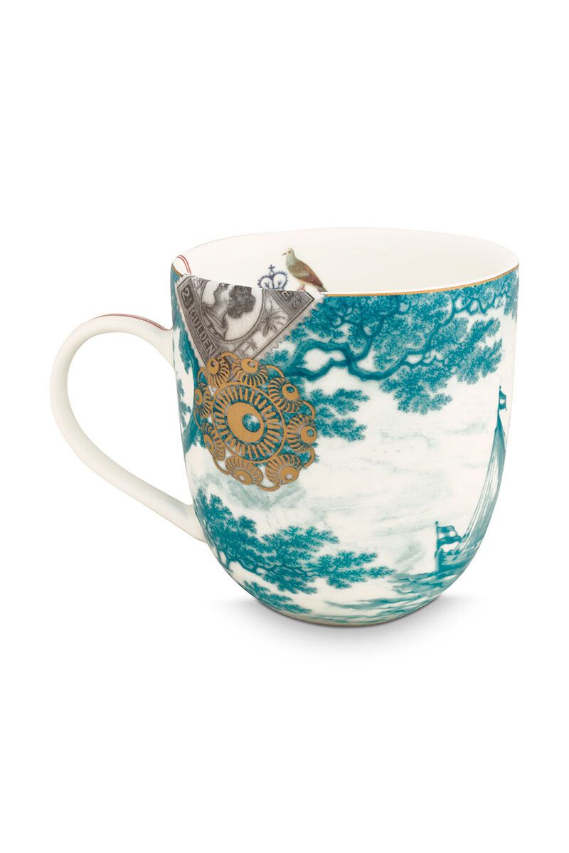Heritage Mug Large Boat Aqua