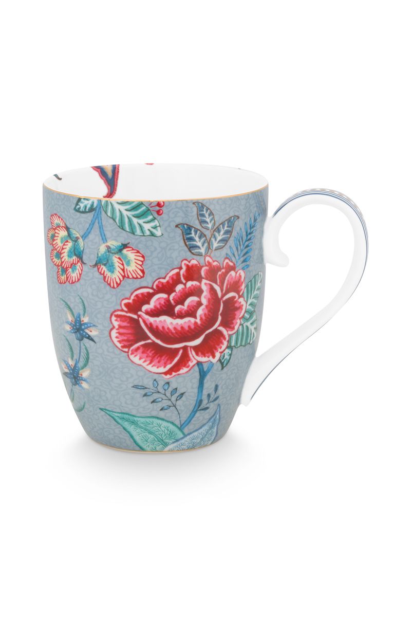 Flower Festival Mug XL Light Blue