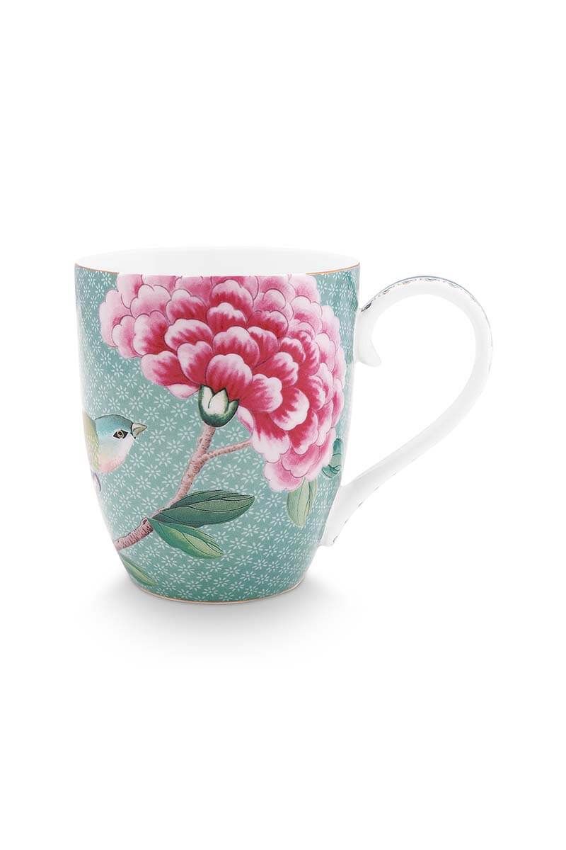 Blushing Birds Tasse XL Blau