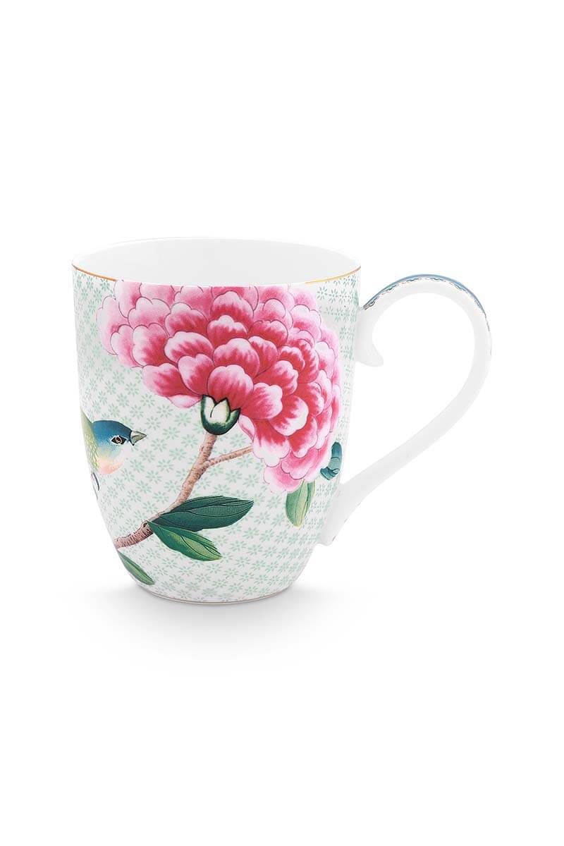 Blushing Birds Set/2 Mugs XL White