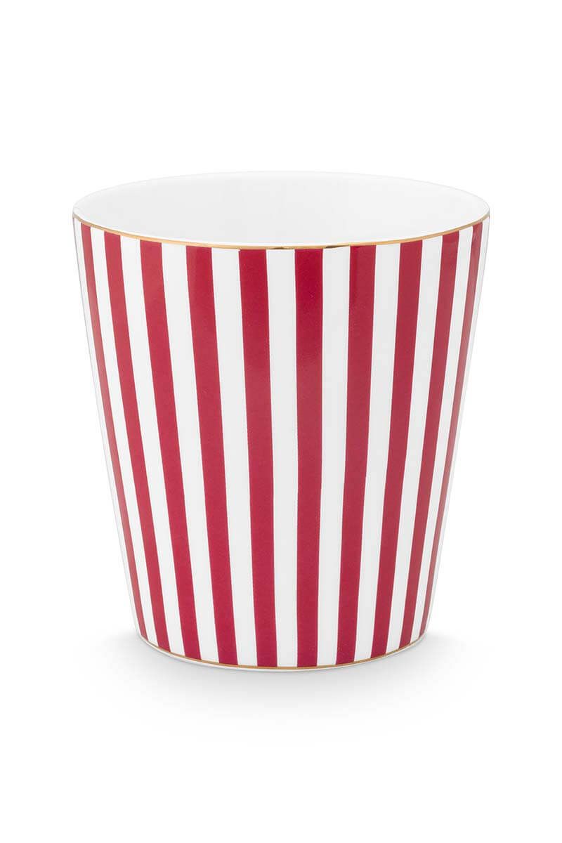 Royal Stripes Tasse Dunkelrosa