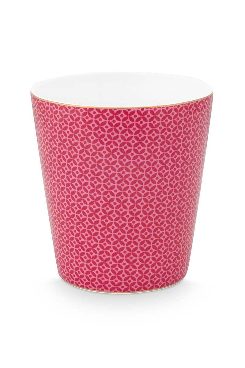 Royal Stripes Tasse Fliesen Dunkelrosa