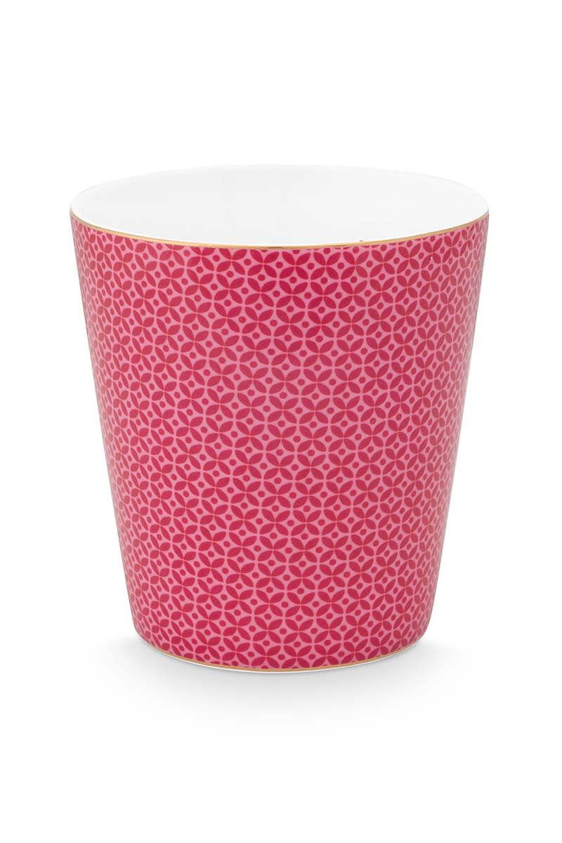 Royal Stripes Tasse Fliesen Dunkelrosa