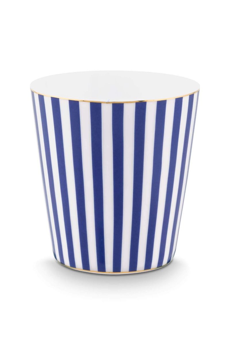 Royal Stripes Mug & Tea Tip Blue